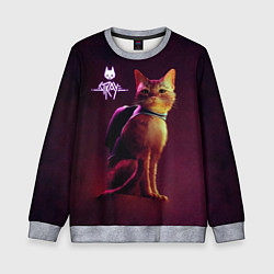 Свитшот детский Stray: Wandering Cat, цвет: 3D-меланж