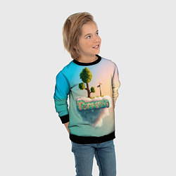 Свитшот детский Облако в Террарии, цвет: 3D-черный — фото 2
