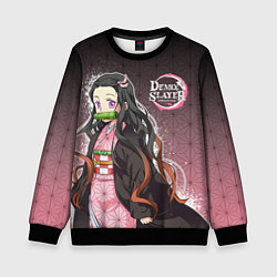 Свитшот детский НЕЗУКО NEZUKO SLAYER, цвет: 3D-черный