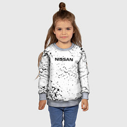 Свитшот детский Nissan ниссан, цвет: 3D-меланж — фото 2