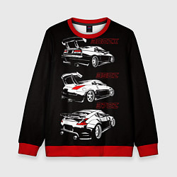 Свитшот детский NISSAN 300 ZX 350Z 370Z JDM STYLE, цвет: 3D-красный