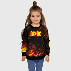 Свитшот детский ACDC Neon, цвет: 3D-черный — фото 2