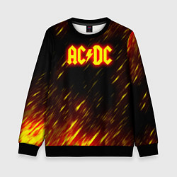 Свитшот детский ACDC Neon, цвет: 3D-черный