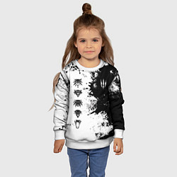 Свитшот детский ШКОЛЫ И ЗНАКИ ВЕДЬМАКОВ, цвет: 3D-белый — фото 2