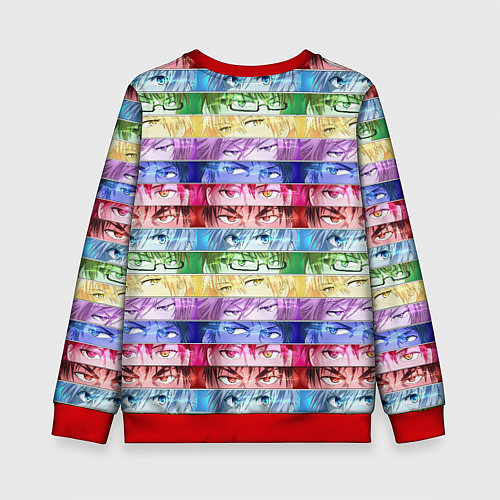 Детский свитшот Баскетбол Куроко Манга Аниме, Глаза / 3D-Красный – фото 2