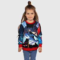 Свитшот детский Поднятие Уровня в одиночку Сон Джин Ву , SOLO LEVE, цвет: 3D-красный — фото 2