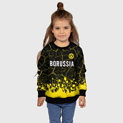Свитшот детский BORUSSIA Брызги, цвет: 3D-черный — фото 2