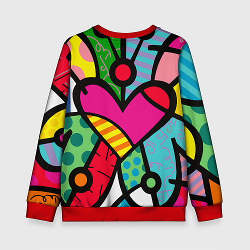 Детский свитшот Ромеро Бритто Арт / 3D-Красный – фото 2