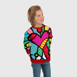 Свитшот детский Ромеро Бритто Арт, цвет: 3D-красный — фото 2