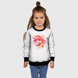 Свитшот детский Милаха Марио, цвет: 3D-черный — фото 2