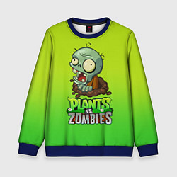 Свитшот детский Plants vs Zombies зомби, цвет: 3D-синий