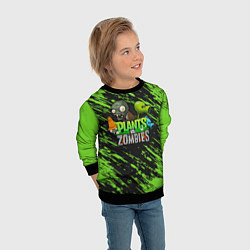 Свитшот детский Plants vs Zombies персонажи, цвет: 3D-черный — фото 2