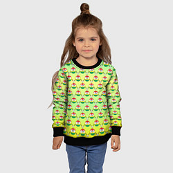 Свитшот детский Регги смайл слэм, цвет: 3D-черный — фото 2