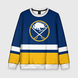 Свитшот детский Buffalo Sabres, Баффало Сейберз, цвет: 3D-белый