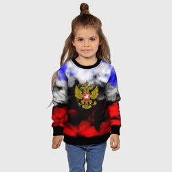 Свитшот детский Russia Облока, цвет: 3D-черный — фото 2