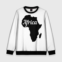 Детский свитшот Африка черно-белая двусторонняя