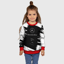 Свитшот детский Mercedes-Benz Текстура, цвет: 3D-красный — фото 2