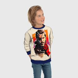 Свитшот детский Босс с повязкой, цвет: 3D-синий — фото 2