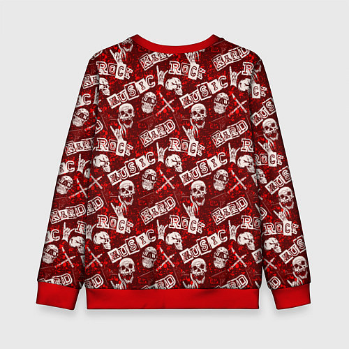 Детский свитшот Хард Рок HARD-ROCK / 3D-Красный – фото 2