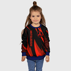 Свитшот детский Mitsubishi Авто для души, цвет: 3D-синий — фото 2