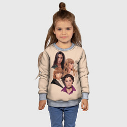 Свитшот детский Манескин арт, цвет: 3D-меланж — фото 2