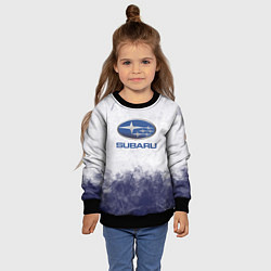 Свитшот детский Subaru Трещина, цвет: 3D-черный — фото 2