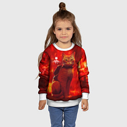 Свитшот детский The Stray, цвет: 3D-белый — фото 2