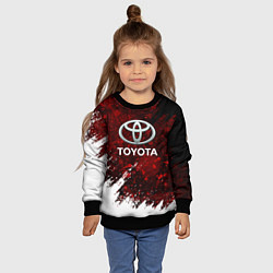 Свитшот детский Toyota Вектор, цвет: 3D-черный — фото 2