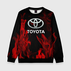 Свитшот детский Toyota Red Fire, цвет: 3D-черный
