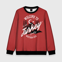 Свитшот детский Турция - Turkey, цвет: 3D-черный