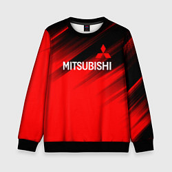 Свитшот детский Mitsubishi - Red Sport, цвет: 3D-черный