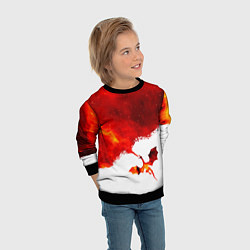 Свитшот детский ДЫХАНИЕ ЗВЕЗДНОГО ДРАКОНА DRAGON FIRE, цвет: 3D-черный — фото 2