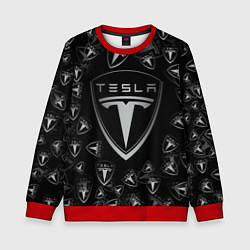 Свитшот детский TESLA BIG LOGO PATTERN, цвет: 3D-красный