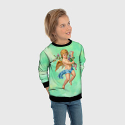 Свитшот детский Ангел Святой, цвет: 3D-черный — фото 2