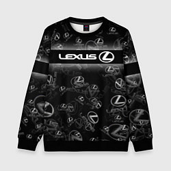 Свитшот детский LEXUS SPORT PATTERN, цвет: 3D-черный