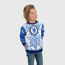 Свитшот детский Chelsea football, цвет: 3D-синий — фото 2