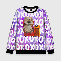 Свитшот детский Бен Собака, цвет: 3D-черный