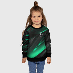 Свитшот детский MERCEDES-BENZ AMG NEON STRIPES PETRONAS, цвет: 3D-черный — фото 2