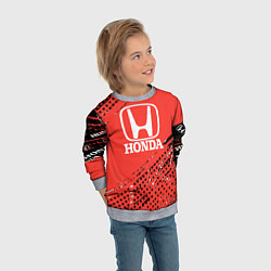 Свитшот детский HONDA хонда sport, цвет: 3D-меланж — фото 2