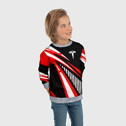 Свитшот детский ТЕСЛА - RED SPORT, цвет: 3D-меланж — фото 2