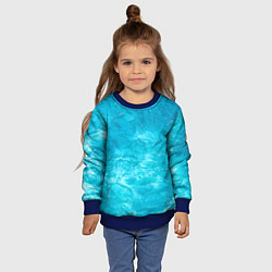 Свитшот детский Голубой океан Голубая вода, цвет: 3D-синий — фото 2