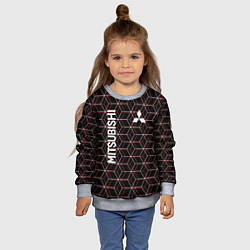 Свитшот детский Mitsubishi митсубиси, цвет: 3D-меланж — фото 2