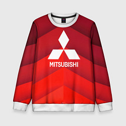 Свитшот детский Митсубиси mitsubishi, цвет: 3D-белый