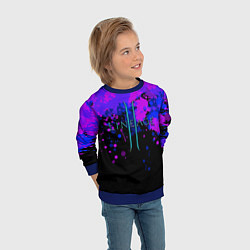 Свитшот детский Линейдж 2 Брызги, цвет: 3D-синий — фото 2