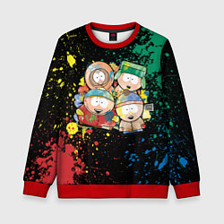 Свитшот детский Мультфильм Южный парк персонажи South Park, цвет: 3D-красный