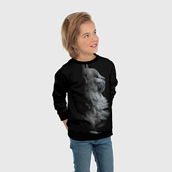 Свитшот детский Кошатникам, цвет: 3D-черный — фото 2