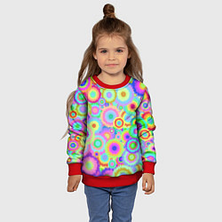 Свитшот детский Disco-Tie-Dye, цвет: 3D-красный — фото 2