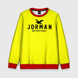 Детский свитшот Узор Yellow Jorman Air Dope Street Market