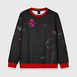 Свитшот детский Реал Мадрид форма абстрактная, цвет: 3D-красный