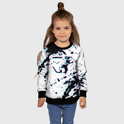 Свитшот детский BANKSY БЭНКСИ крыса в очках глитч, цвет: 3D-черный — фото 2